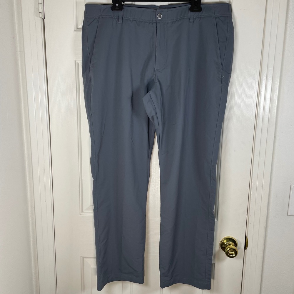 Under Armour UA Mens Showdown Golf Pants Gray Straight Leg 40x30 New Match Play - Picture 2 of 8
